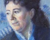 卡米耶 毕沙罗 : Portrait of Madame F. Estruc